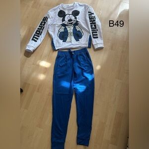 Mickey Mouse White and Blue Lounge Set